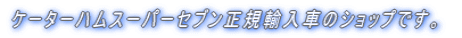 �P�[�^�[�n���X�[�p�[�Z�u�����K�A���Ԃ̃V���b�v�ł��B